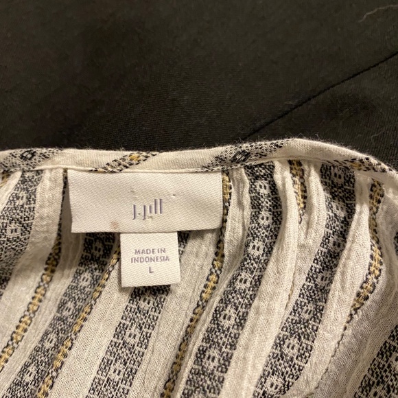 JJill Woven Striped Button Front Tunic - Picture 8 of 10